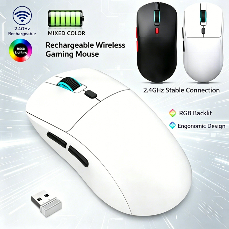 Esports Gaming Mouse Wireless - Gaming Mouse Bluetooth Mouse Rechargeable Gamer
