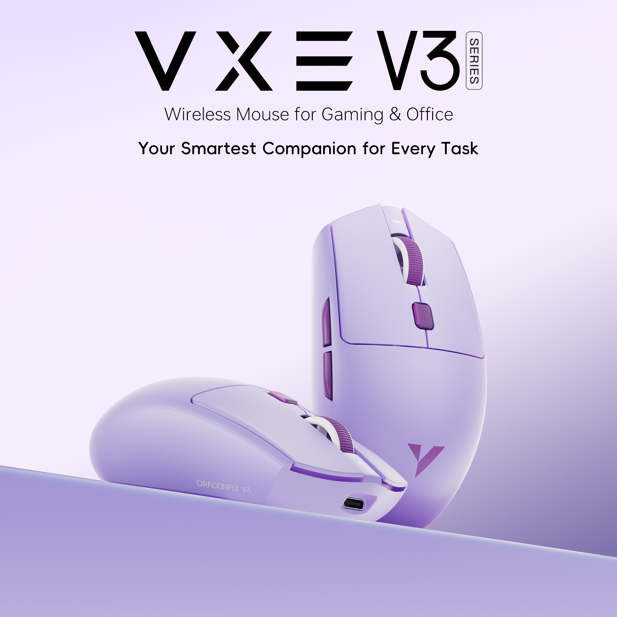 Esports Gaming Mouse Wireless - ATK VXE Dragonfly V3 PRO Bluetooth