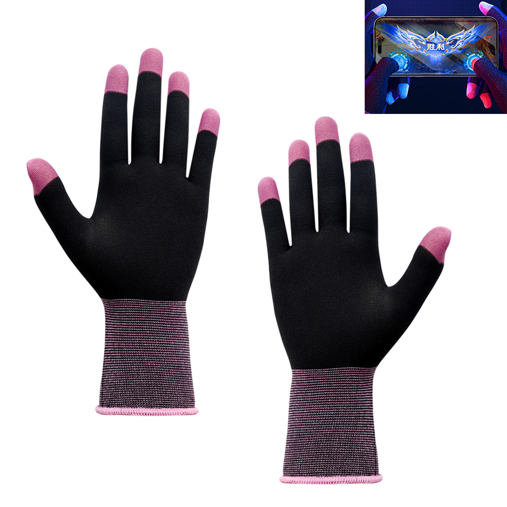 Esports Gaming Finger Sleeve - 1 Pair Five-Finger Gloves Highly Sensitive