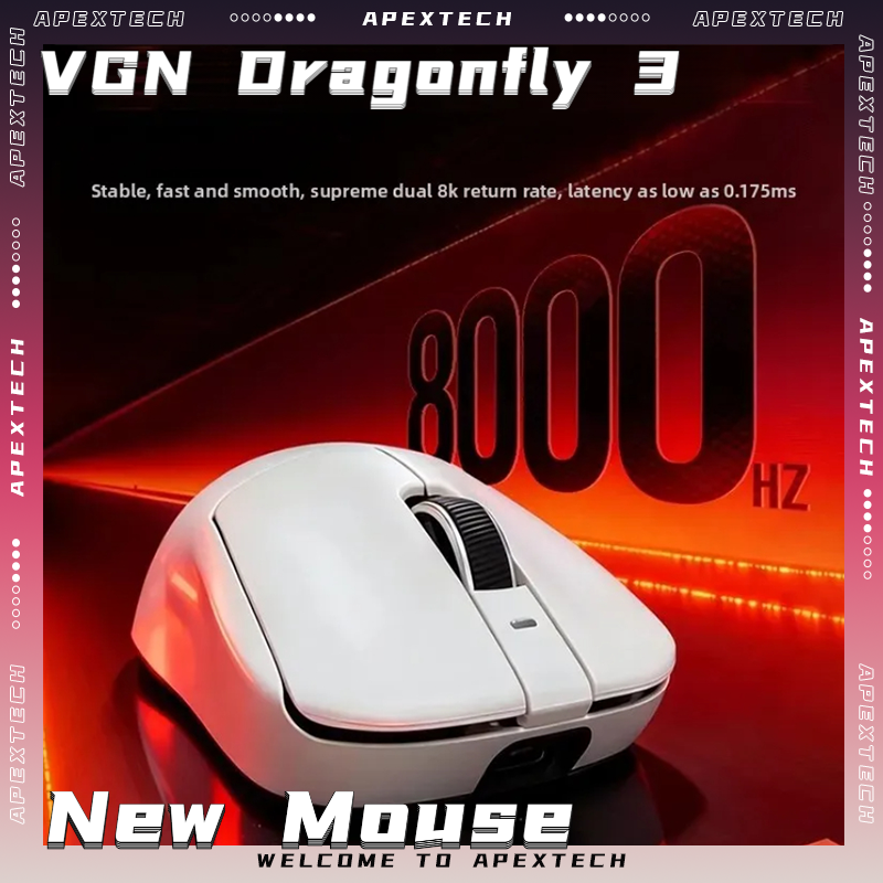 Esports Gaming Mouse Wireless - VGN Dragonfly3 PRO Max Ultimate Bluetooth