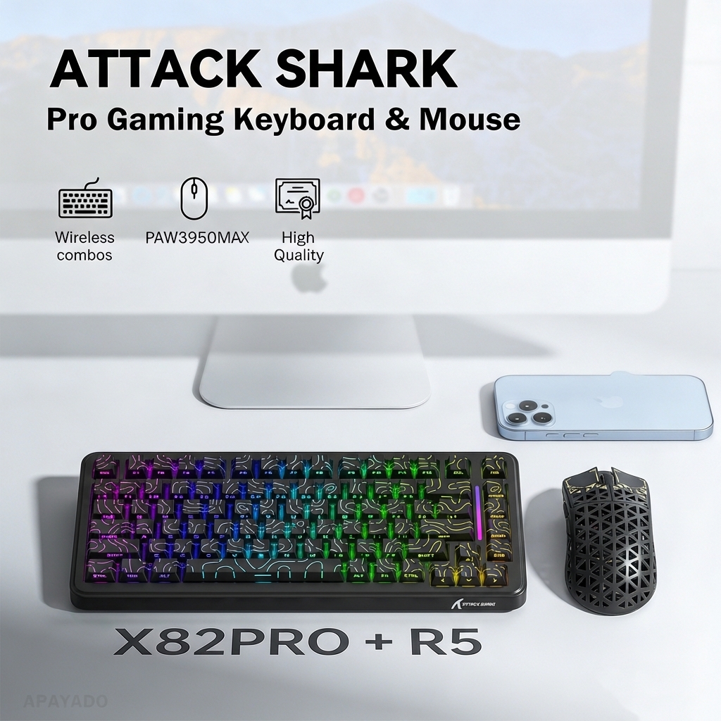 ATTACK SHARK X82Pro HE Magneti - Esports Gaming Uk reseña y precio