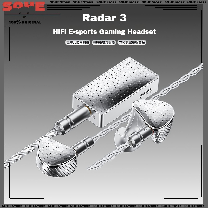 MelGeek Rada 3 HiFi Triple-Dri - Esports Gaming Headset reseña y precio