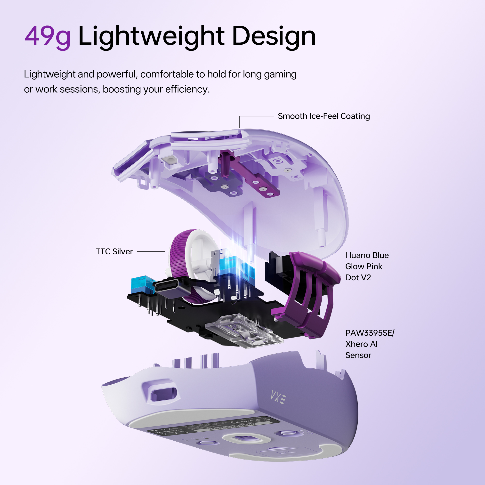 ATK VXE Dragonfly V3 PRO Bluet - Esports Gaming Mouse Wireless reseña y precio