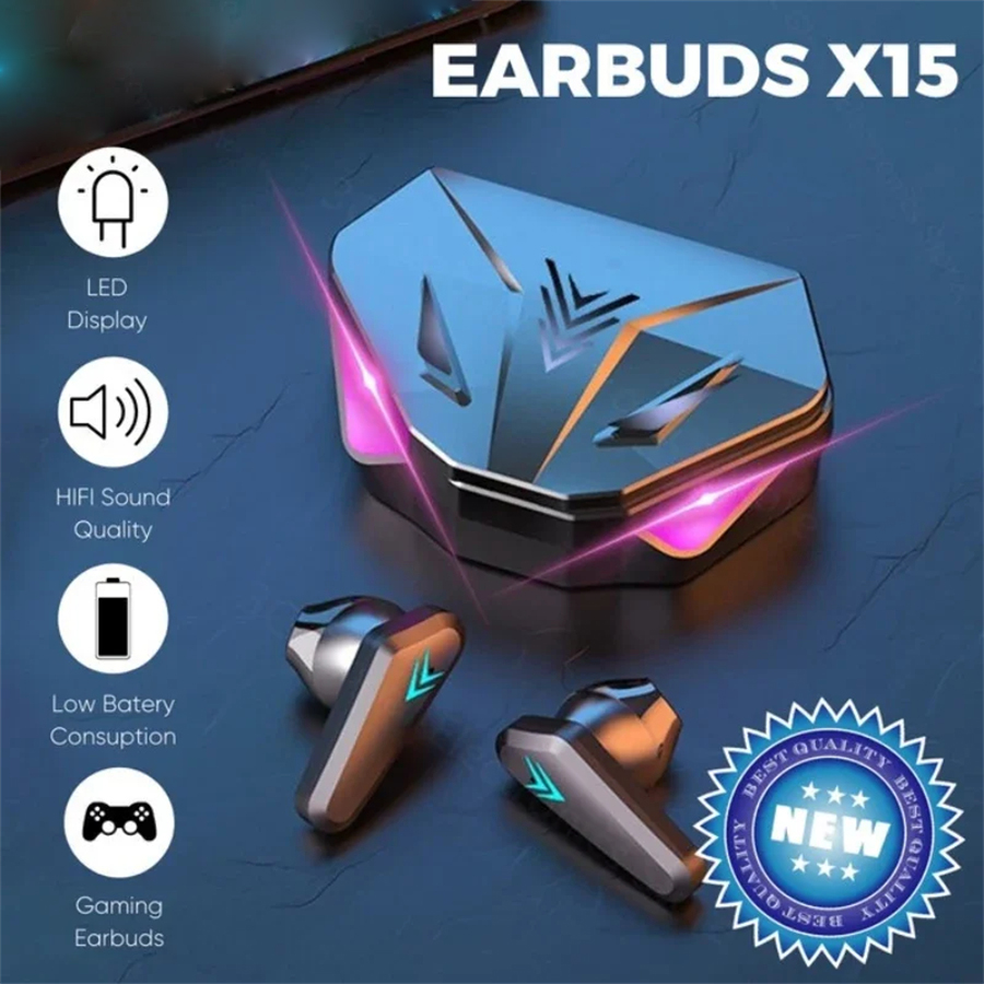 X15 TWS Wireless Earphone Blue - Esports Gaming Headset reseña y precio