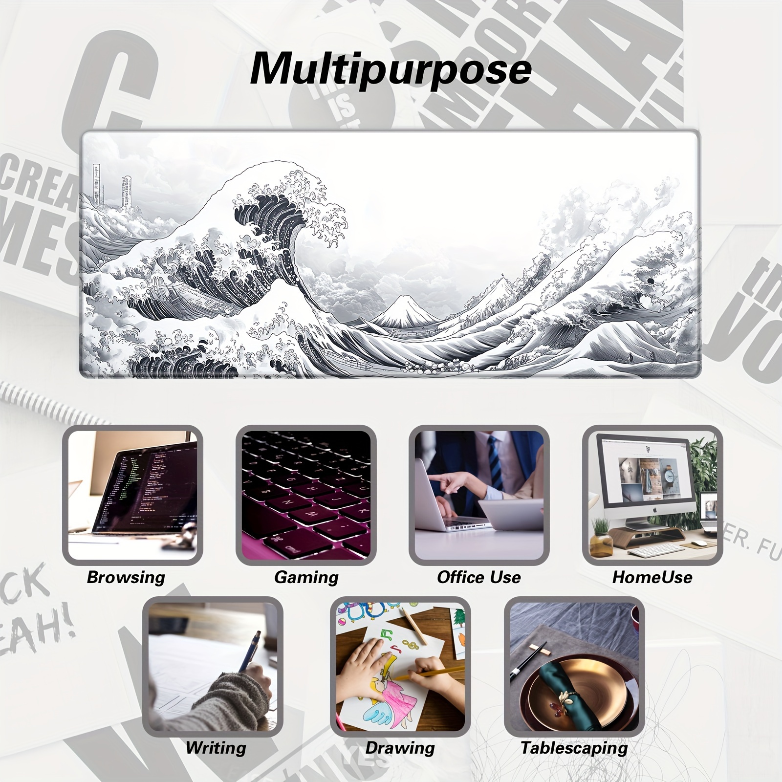 Grey and White Wave Gaming Mou - Esports Or Gaming reseña y precio