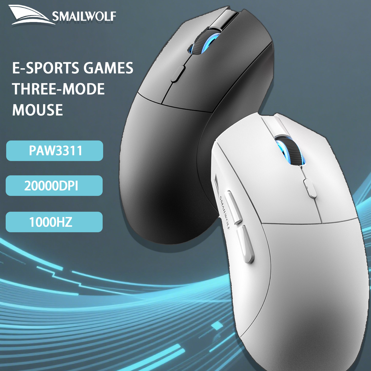 SMAILWOLF RS7 Bluetooth wirele - Esports Gaming Mouse Wireless reseña y precio