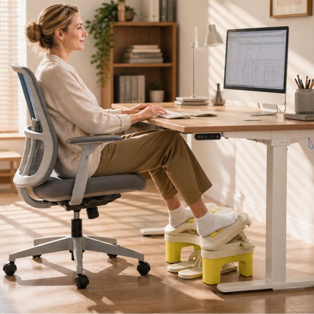 Sturdy Ergonomic Under Desk Fo - Footrest Under Desk reseña y precio