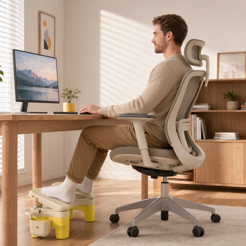 Sturdy Ergonomic Under Desk Fo - Footrest Under Desk reseña y precio