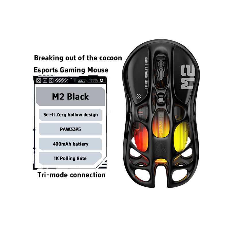 GravaStar M1 M2 Gaming Mouse M - Esports Gaming Mouse Wireless reseña y precio
