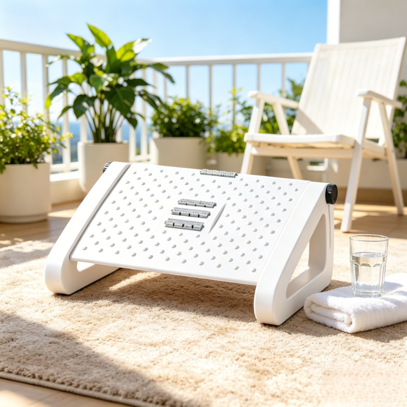Adjustable White Triangle Ergo - Footrest Under Desk reseña y precio