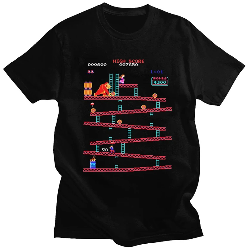 Funny Donkey Kong T Shirt Men  - Esports Gaming T Shirt reseña y precio