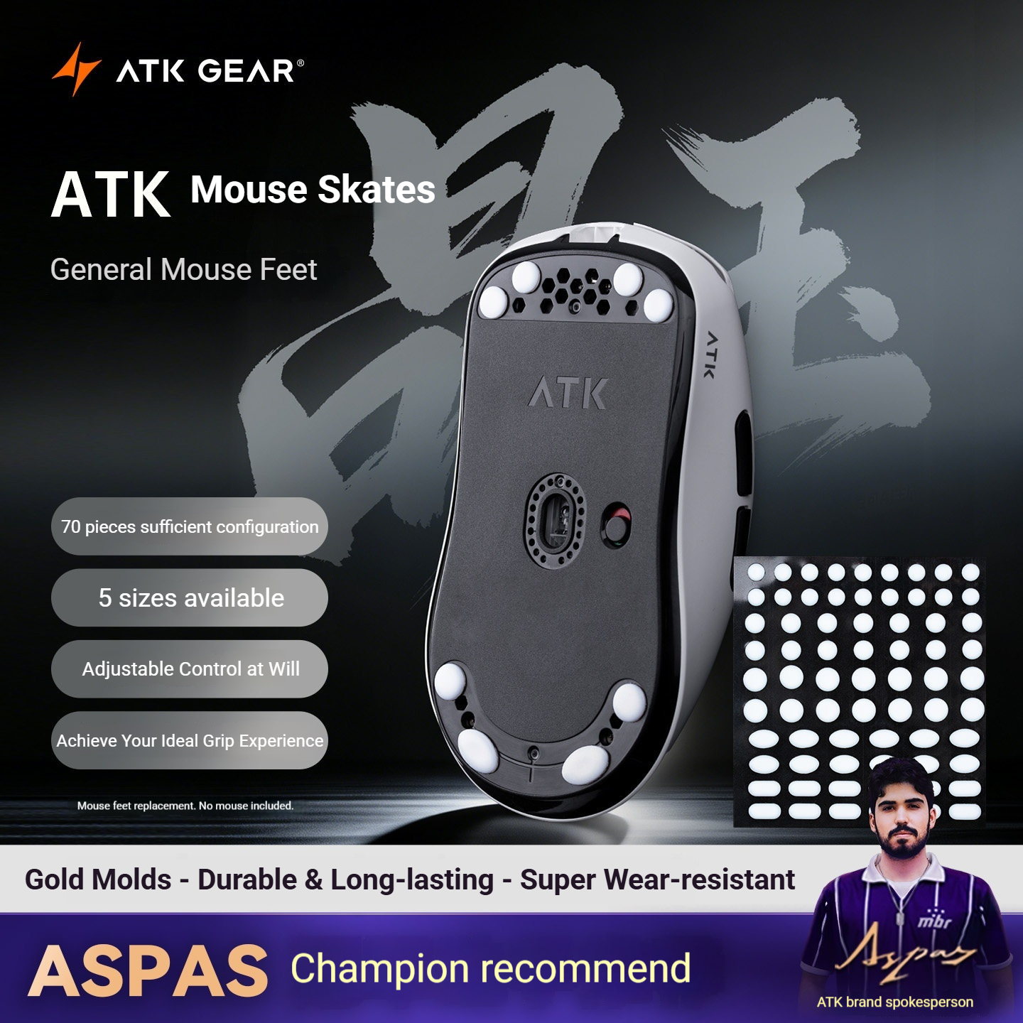ATK GEAR Crystal Jade Mouse Sk - Esports Gaming Pcs reseña y precio