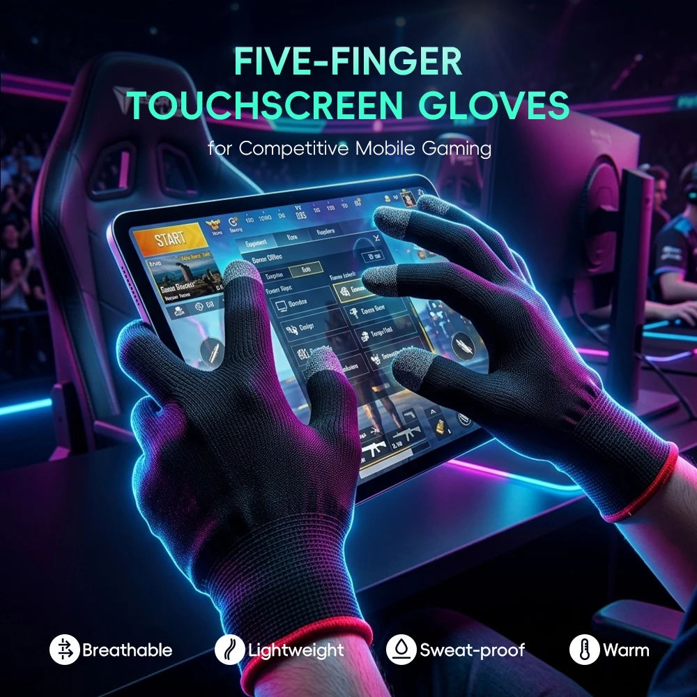Data Frog Mobile Gaming Gloves - Esports Gaming Finger Sleeve reseña y precio