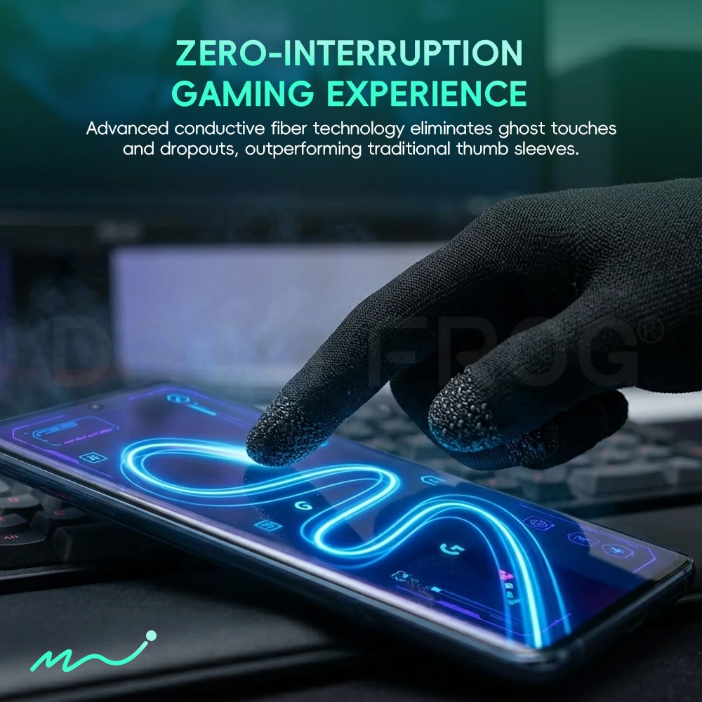 Data Frog Mobile Gaming Gloves - Esports Gaming Finger Sleeve reseña y precio