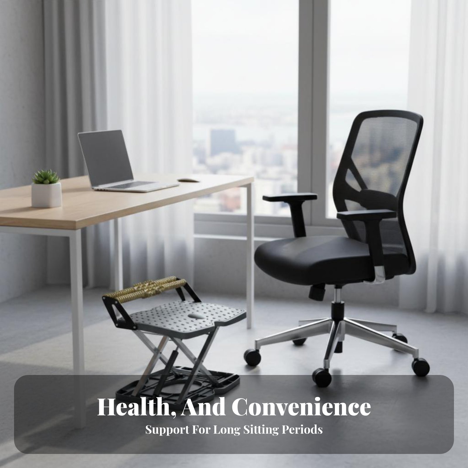 Adjustable Padded Footstool No - Footrest Under Desk reseña y precio