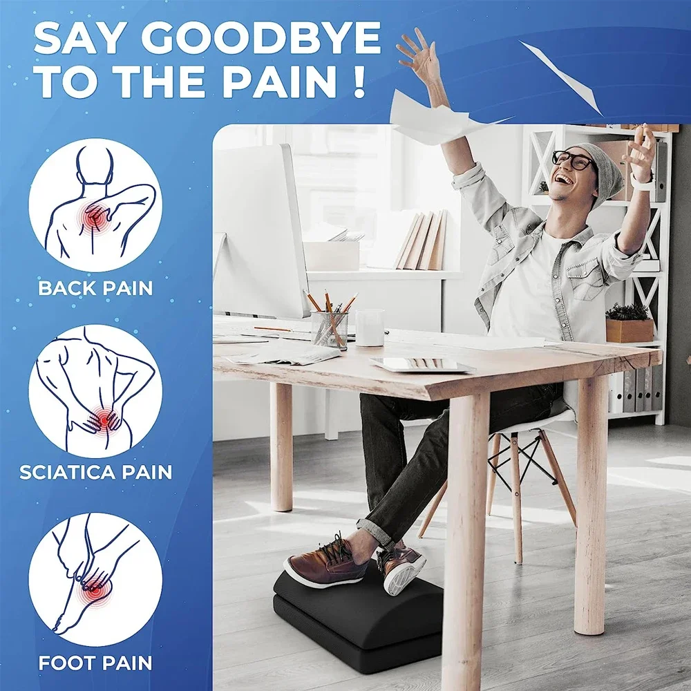 Under Desk Foot Rest Adjustabl - Footrest Under Desk reseña y precio