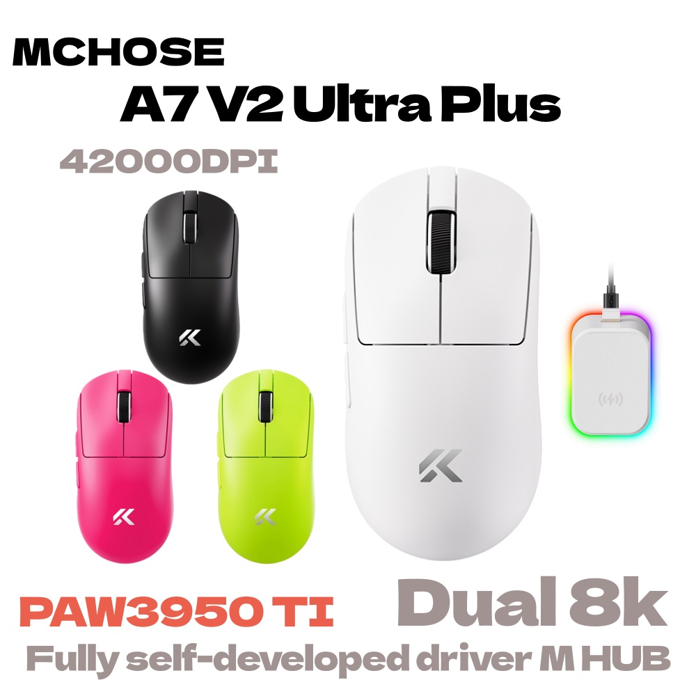 MCHOSE A7 V2 Ultra Plus Lightw - Esports Gaming Mouse Wireless reseña y precio
