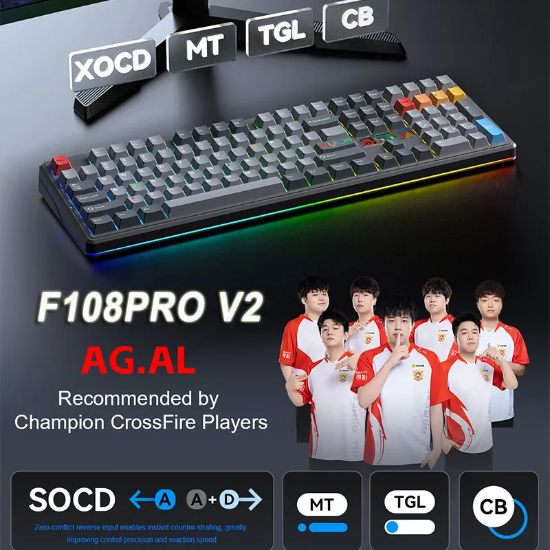 AULA F108 Pro V2 Mechanical Ke - Esports Gaming Uk reseña y precio