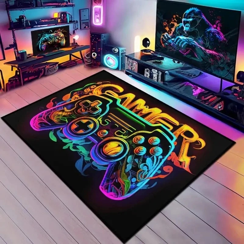 Rainbow Neon Gamepad GAMER Are - Esports Gaming Setup reseña y precio