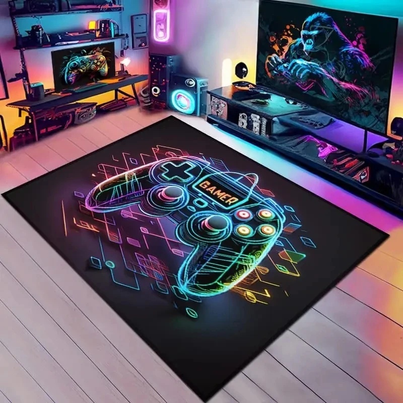 Rainbow Neon Gamepad GAMER Are - Esports Gaming Setup reseña y precio
