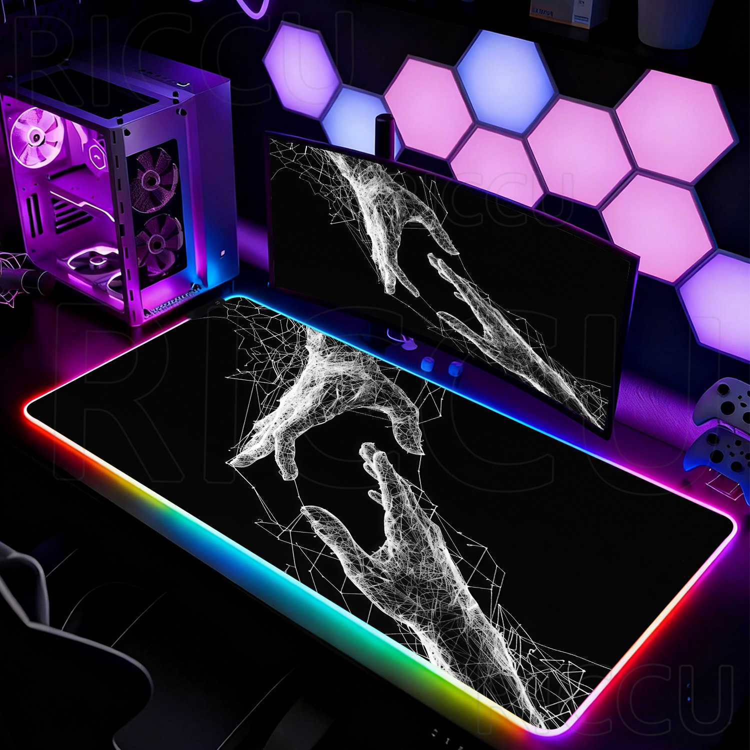 RGB XXL HD Large Black White G - Esports Gaming Setup reseña y precio